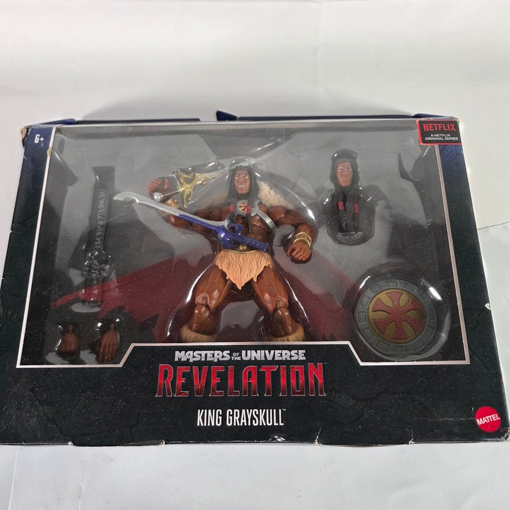 MOTU Masterverse Revelation King Grayskull Action Figure Flawed Box Mattel